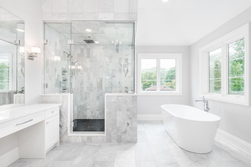 Marble Accents in Bathroom